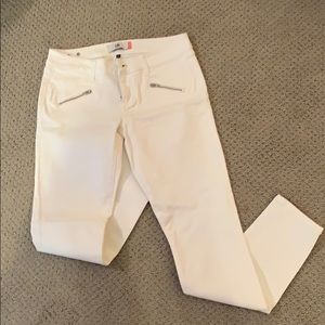 Cabi Zip Skinny jeans in white